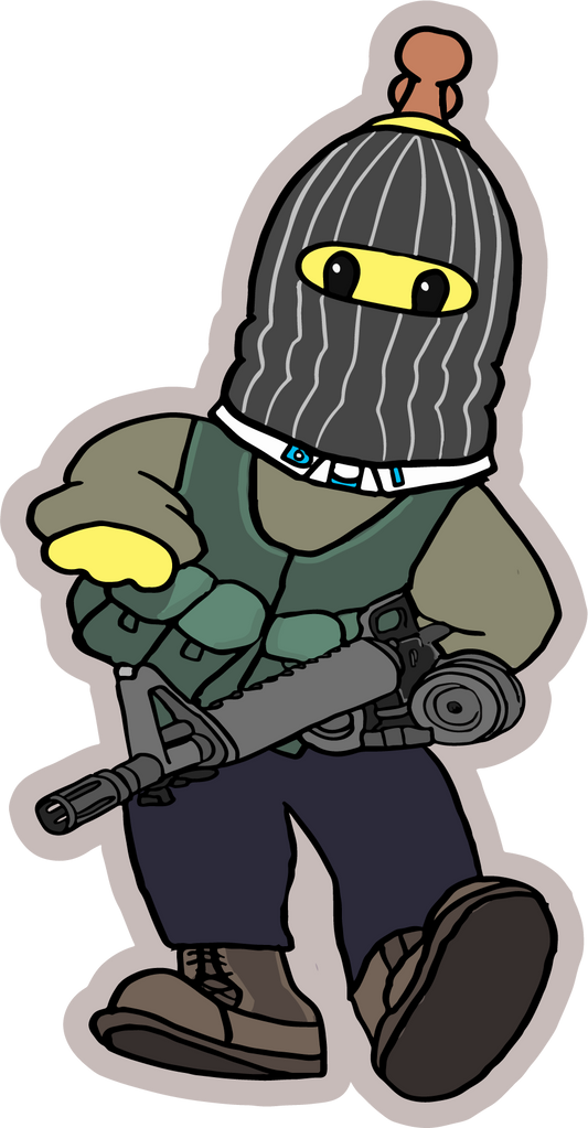 Art by Alts - Bank Robber Drum Mag