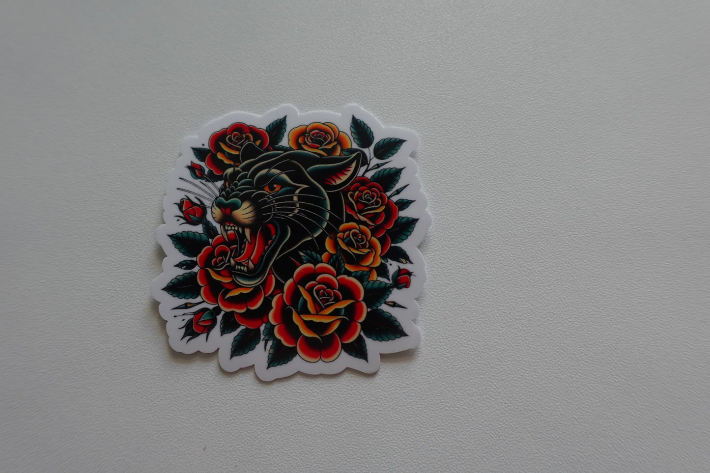 American Traditional - Panther Flowers