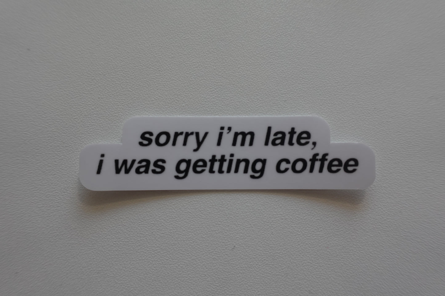 Sorry I'm late, I was getting coffee