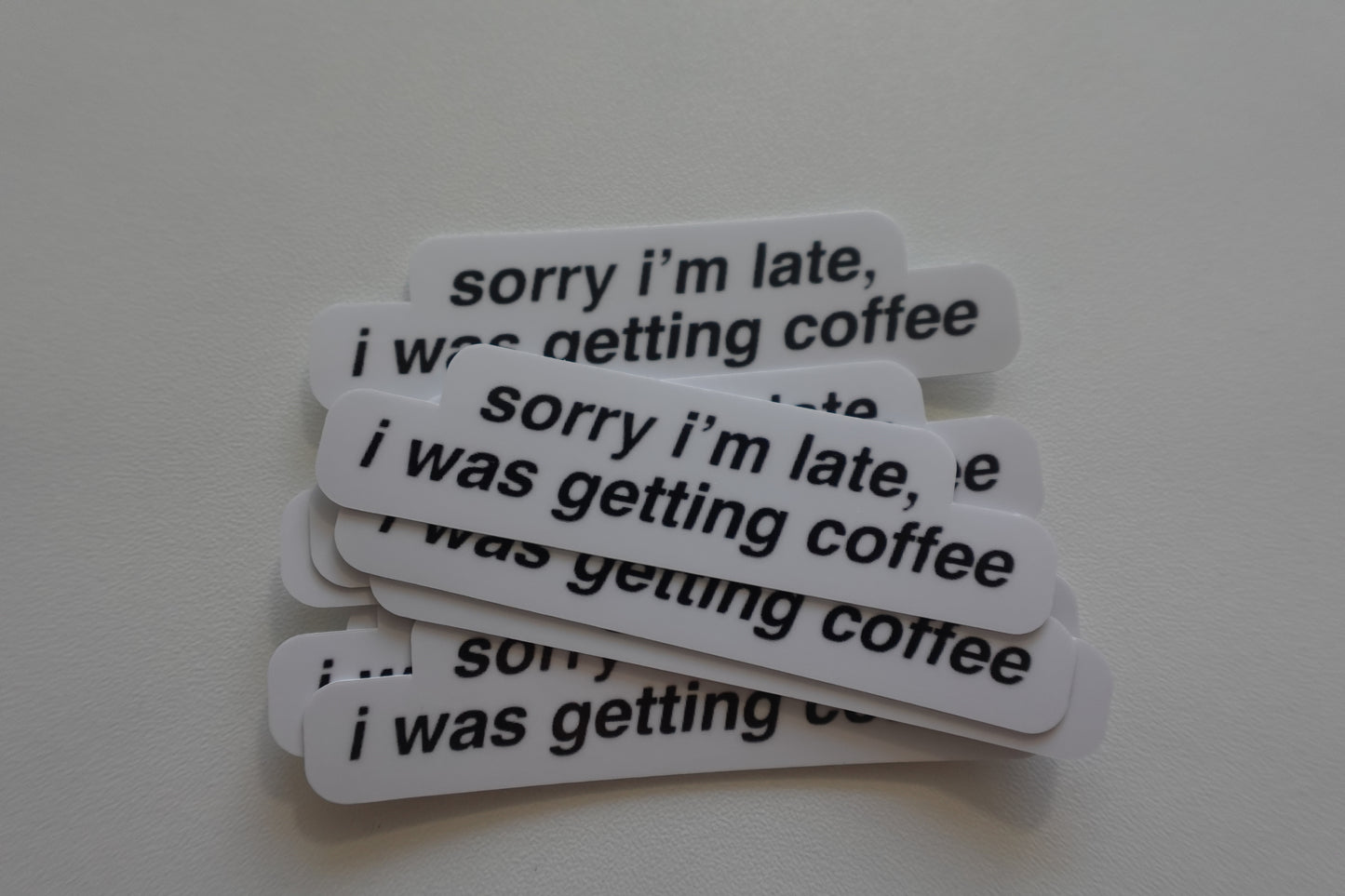 Sorry I'm late, I was getting coffee