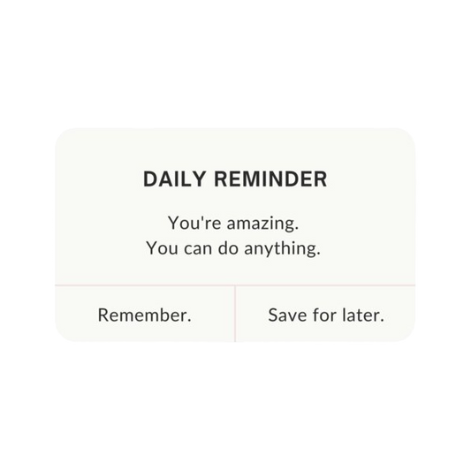 Daily Reminder - You're Amazing
