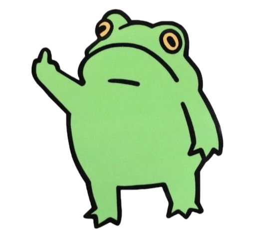 Flip off Frog