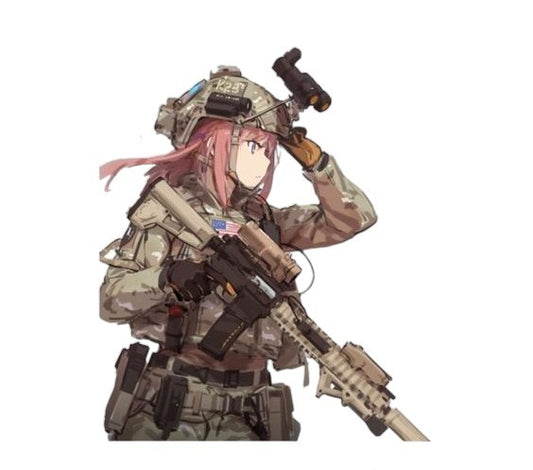 Gear up Anime Girl