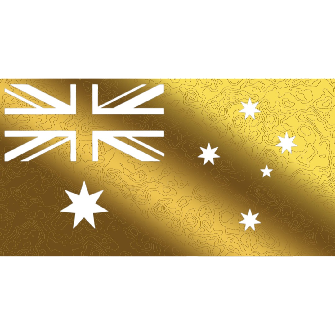 Gold Australian Flag - ANF