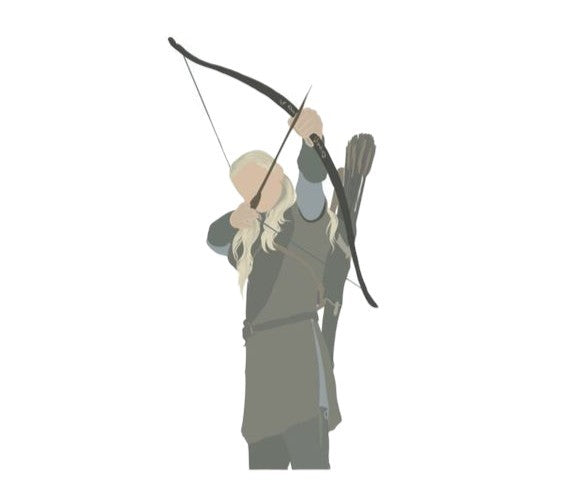 Minimalist Elf Archer