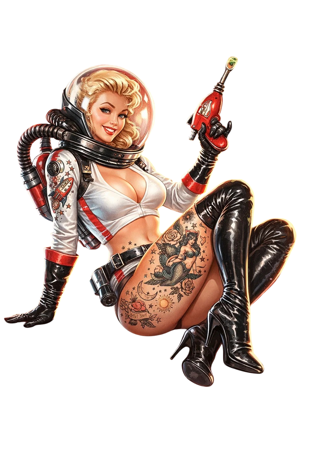 Pin Up Astronaut