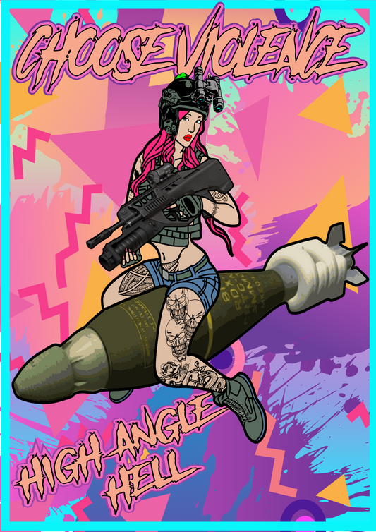 Retro 81mm Pin up Girl