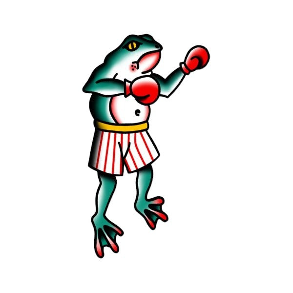 American Traditional - Boxing Frog