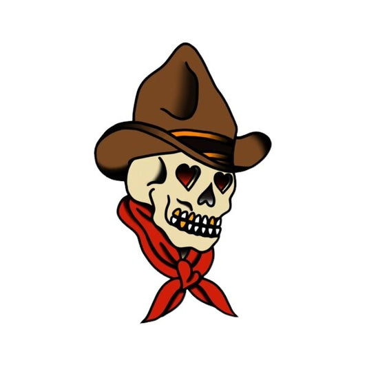 American Traditional - Skull Cowboy