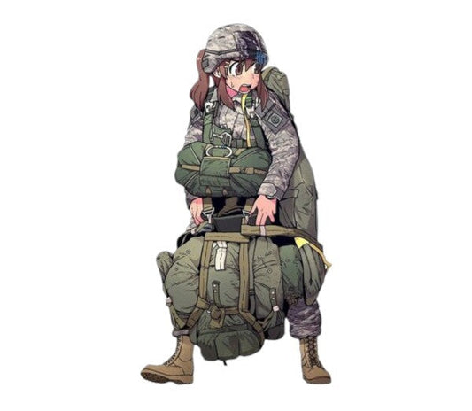 Anime Girl Paratrooper