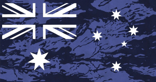 Australian Flag - Blue Tiger