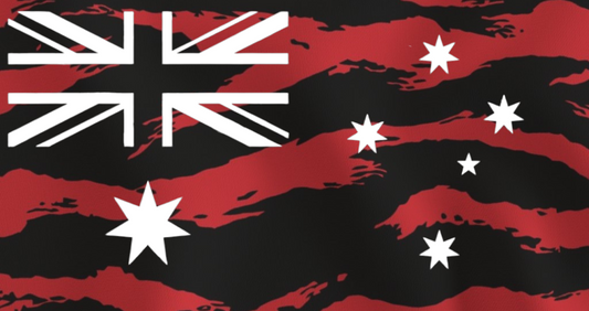 Australian Flag - Red Tiger