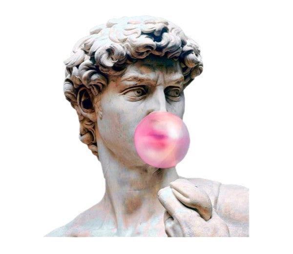 Bubblegun Greek Statue