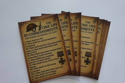 It's a Hard Choc Life - 10 Commandments