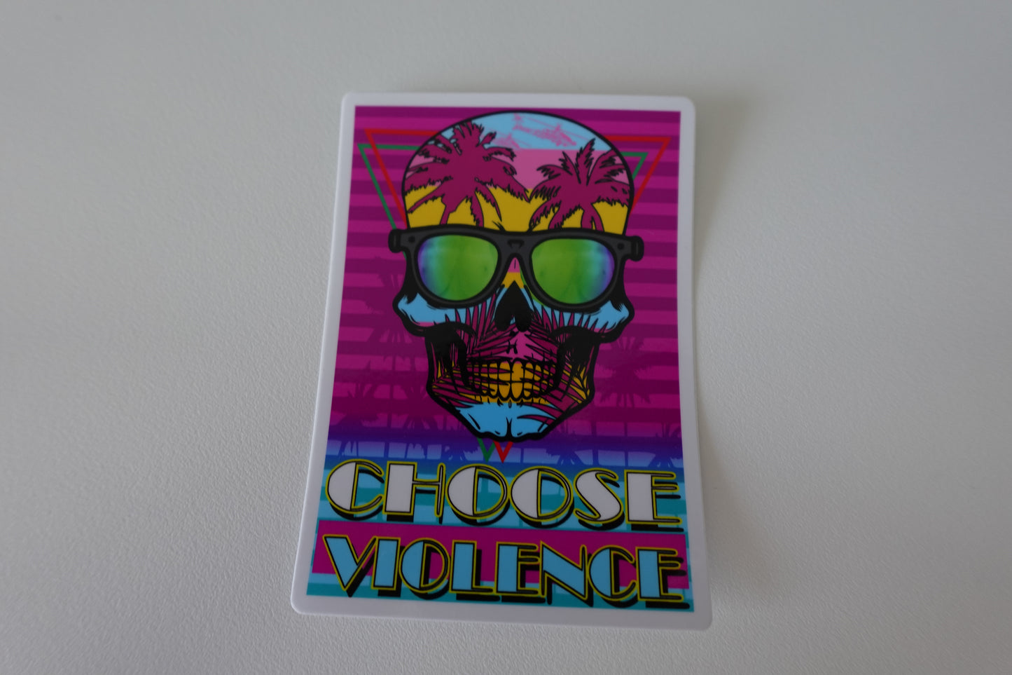 Retro Skull Choose Violence