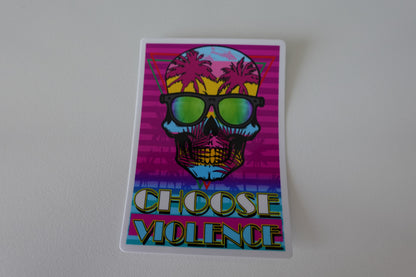 Retro Skull Choose Violence