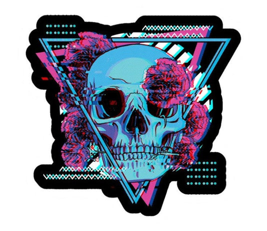 Holographic Skull Synthwave