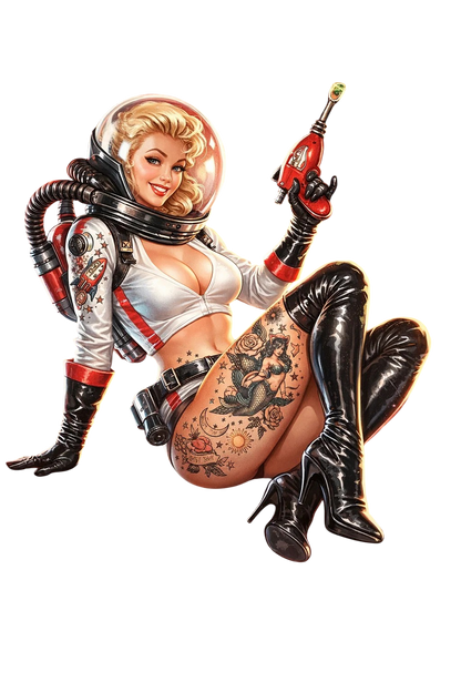 Pin Up Astronaut