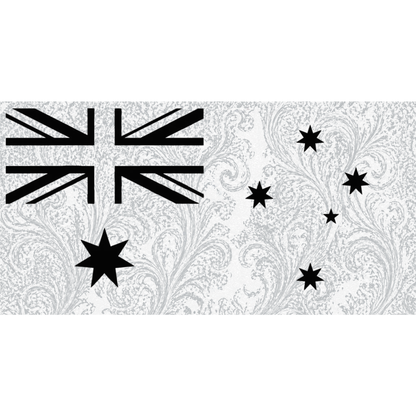 White M Aus Flag