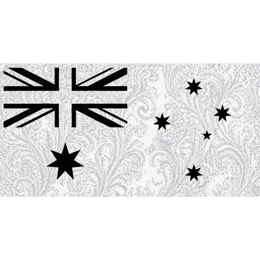 White M Aus Flag