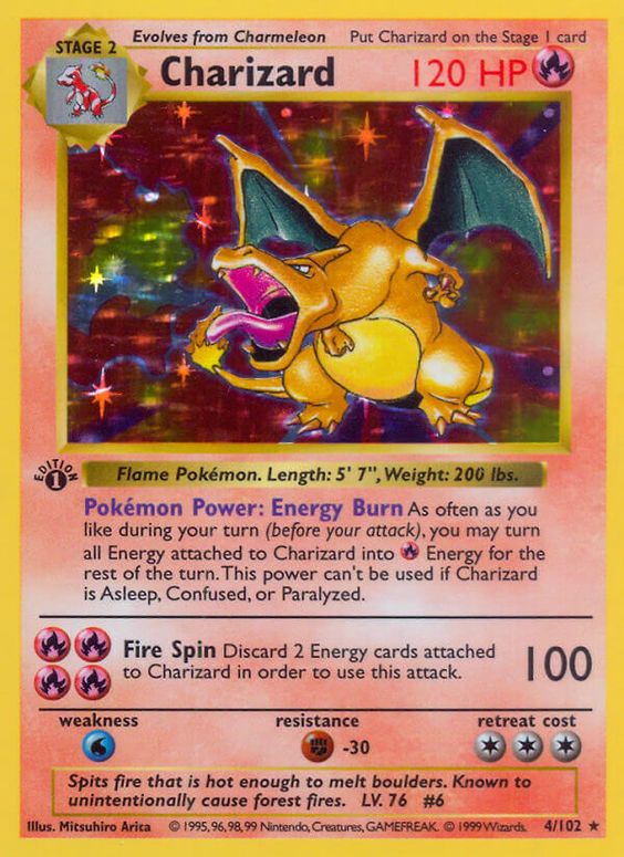 Shiny Charizard - Holographic